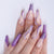 Faux Ongles Violet Motifs Transparent | OnglesOnline