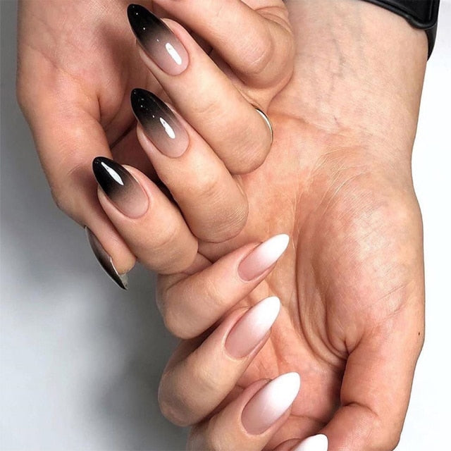 Faux Ongles Blanc et Noir OnglesOnline