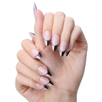 Faux Ongles French Noir et Blanc | OnglesOnline