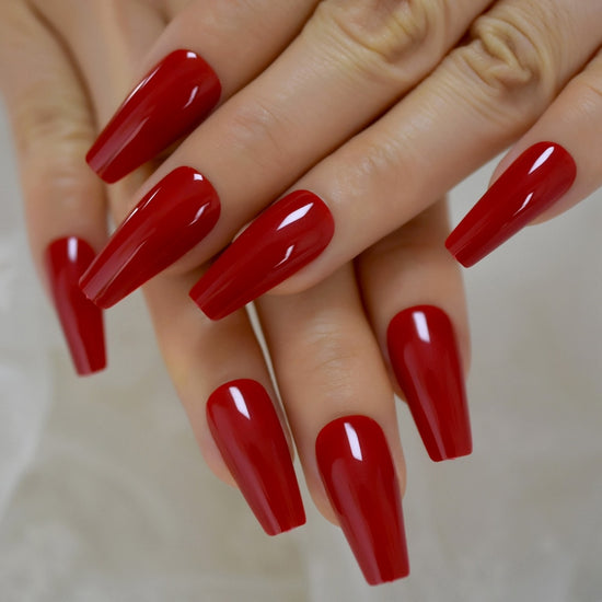 Faux Ongles Gel Rouge | OnglesOnline
