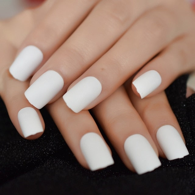 Faux Ongles Blanc Court | OnglesOnline