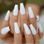 Faux Ongles Blanc Mat | OnglesOnline