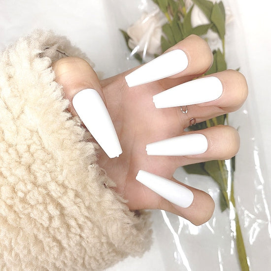 Faux Ongles Couleur Blanc | OnglesOnline