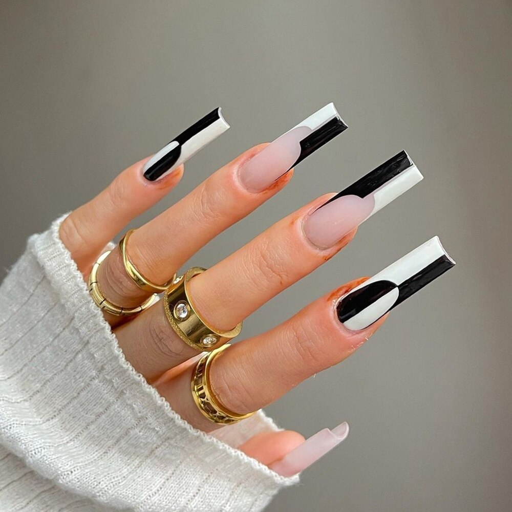 Faux Ongles Blanc Carré | OnglesOnline
