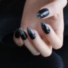 Faux Ongles Noir à Paillettes Faux Ongles Noir à Paillettes | OnglesOnline