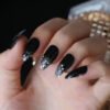 Faux Ongles Noir à Paillettes Faux Ongles Noir à Paillettes | OnglesOnline