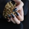 Faux Ongles Noir à Paillettes Faux Ongles Noir à Paillettes | OnglesOnline