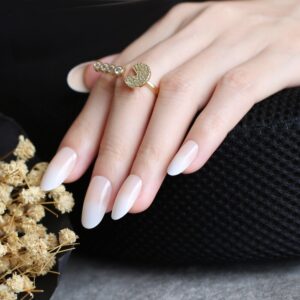 Faux Ongles Blanc Pâle | OnglesOnline