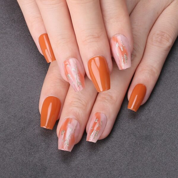 Faux Ongles Rouille à Strass Faux Ongles Rouille à Strass | OnglesOnline