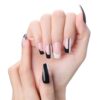 Faux Ongles Noir et Blanc à Motifs Géométriques Faux Ongles Noir et Blanc à Motifs Géométriques | OnglesOnline