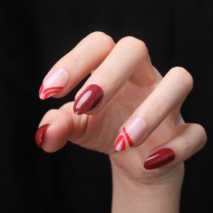 Faux Ongles Bordeaux et Rouge Rosé Faux Ongles Bordeaux et Rouge Rosé | OnglesOnline