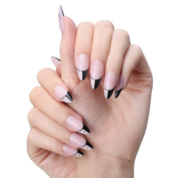Faux Ongles French Noir et Blanc Faux Ongles French Noir et Blanc | OnglesOnline