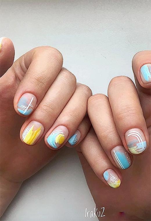 Ongles de Printemps en Barbe à Papa
