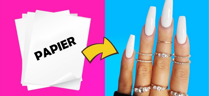 Faire des faux ongles avec du papier