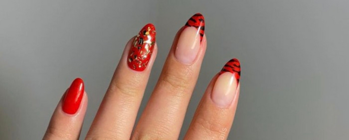 Idée d’Ongles de Couleur Rouge pour les Fêtes