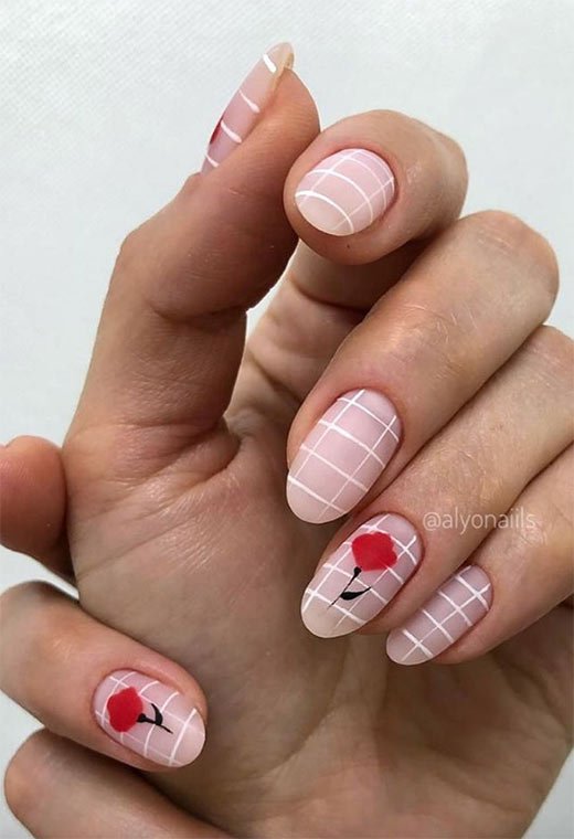 Ongles Grille des Roses
