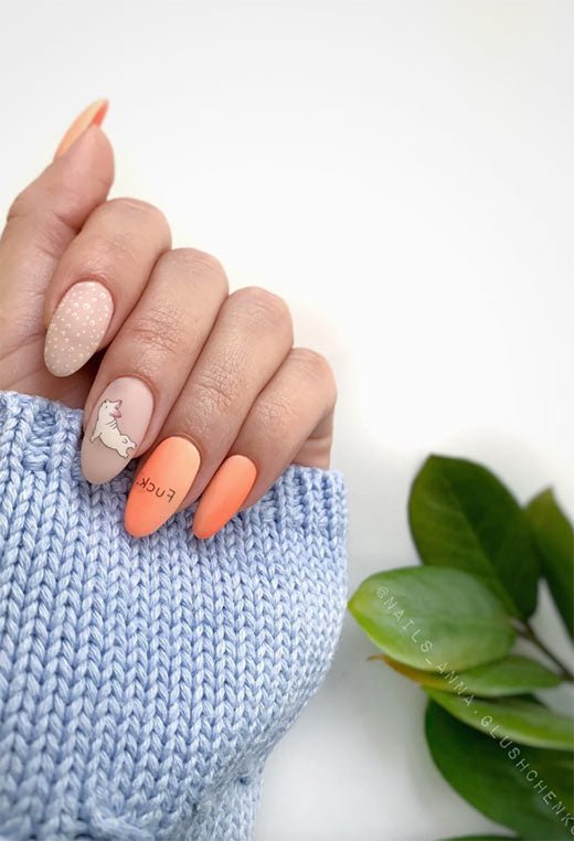 Ongles de Printemps Pêche
