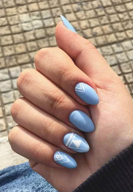 Ongles en Gel Art Géométrique