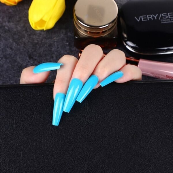 Faux Ongles Gel Bleu Faux Ongles Gel Bleu | OnglesOnline