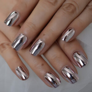 Faux Ongles Argenté Faux Ongles Argenté | OnglesOnline