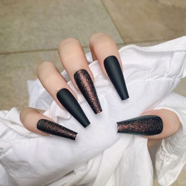 Faux Ongles Noir Brillant Faux Ongles Noir Brillant | OnglesOnline