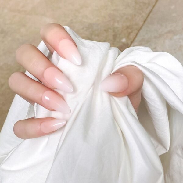 Faux Ongles Dégradé Rose Blanc | OnglesOnline